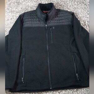 Men's Free Country Black Quilted Jacket Size XXL 50-52